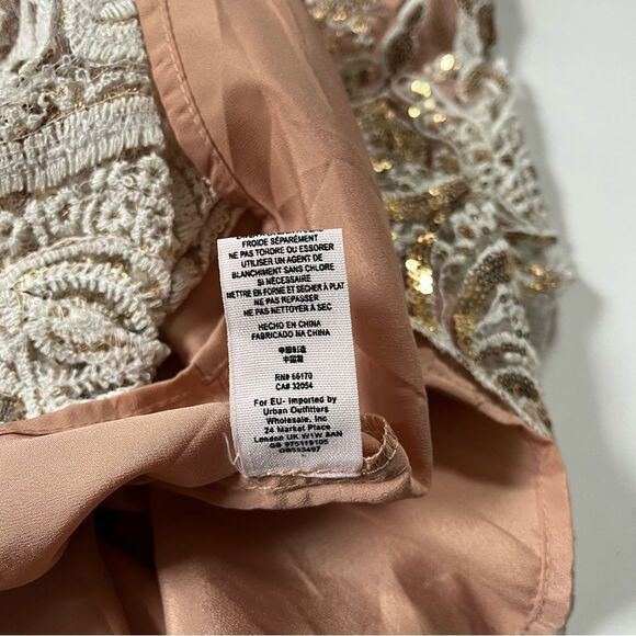 Free People NWT Night Shimmers Sequins Dress 0 - Picture 7 of 10